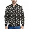 Sleeping Sheep Pattern Print Bomber Jacket