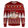 St Bernard Ugly Christmas Sweatshirt Animal Dog Cat Sweater Unisex