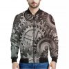 Steampunk Metal Gears Print Bomber Jacket