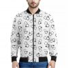 Stethoscope Sign Pattern Print Bomber Jacket