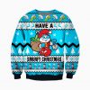 Stitch Knitting Pattern 3D Print Ugly Christmas Sweatshirt