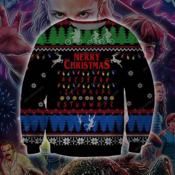 Stranger Things 3D All Over Printed Ugly Christmas Sweatshirt