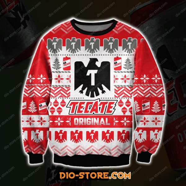 Tecate Beer 3D All Over Print Ugly Christmas Sweatshirt