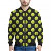 Tennis Balls Pattern Print Bomber Jacket