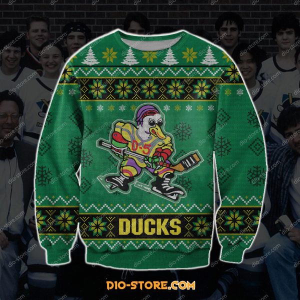 The Mighty Ducks 3D Print Ugly Christmas Sweatshirt
