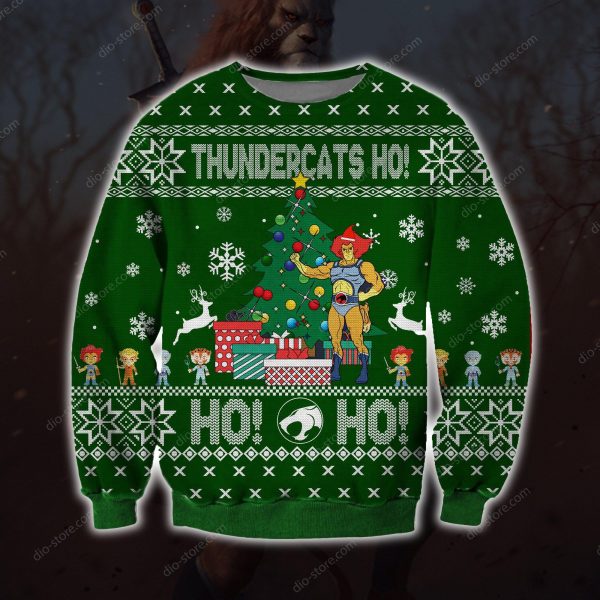 Thundercats Ho Knitting Pattern 3D Print Ugly Christmas Sweatshirt