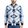Tie Dye Shibori Pattern Print Bomber Jacket