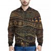 Tribal Ethnic African Pattern Print Bomber Jacket