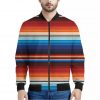 Tribal Mexican Blanket Pattern Print Bomber Jacket