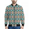 Tribal Pendleton Navajo Pattern Print Bomber Jacket