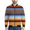 Tribal Serape Blanket Pattern Print Bomber Jacket