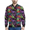 Tropical Hawaiian Jungle Print Bomber Jacket
