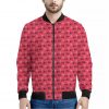 Valentine's Day XOXO Pattern Print Bomber Jacket