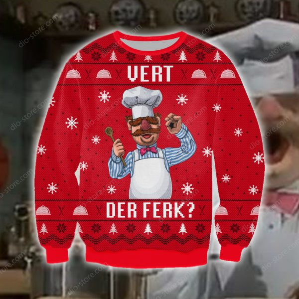 Vert Der Ferk 3D All Over Printed Ugly Sweatshirt
