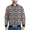 Vintage Christmas Decorations Print Bomber Jacket