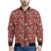 Vintage Dream Catcher Pattern Print Bomber Jacket