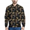 Vintage Tropical Tiger Pattern Print Bomber Jacket