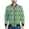 Watercolor Kiwi And Avocado Print Bomber Jacket