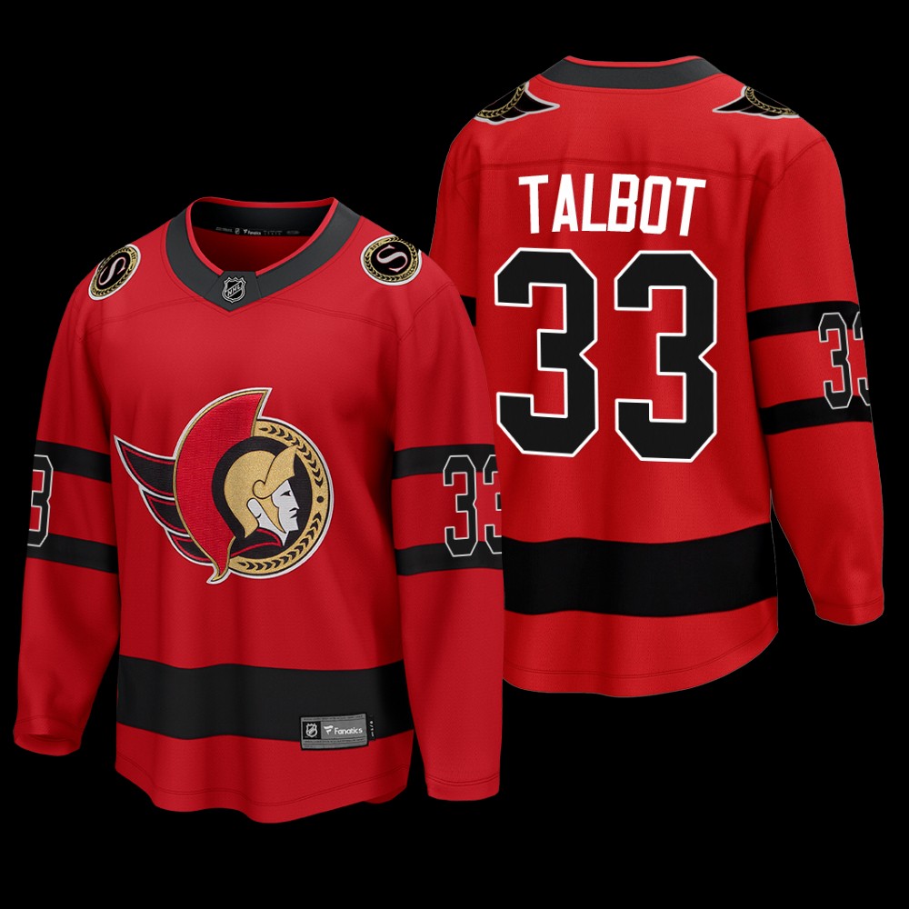 Men Ottawa Senators #33 Cam Talbot Red 2022 Special Edition Reverse