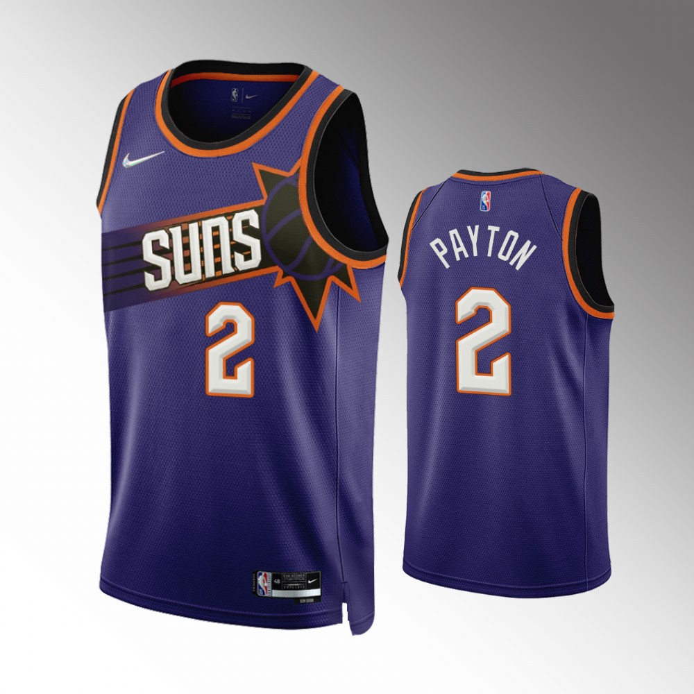 Men Phoenix Suns #2 Elfrid Payton 2022-23 Icon Edition Purple Jersey ...