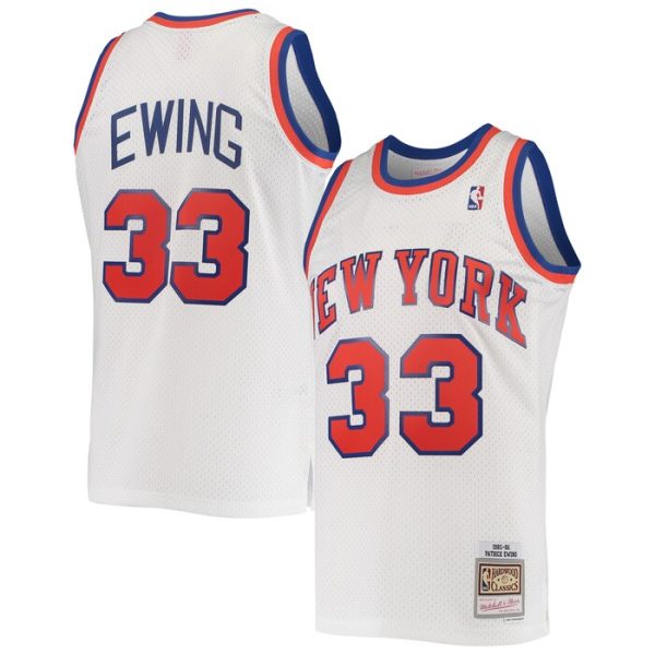 Patrick Ewing New York Knicks M&N 1985-86 Hardwood Classics Swingman Jersey - White