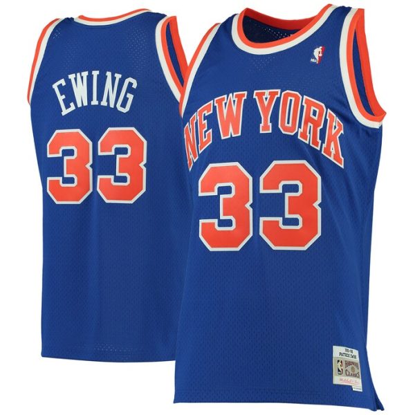 Patrick Ewing New York Knicks M&N 1991-92 Hardwood Classics Swingman Jersey - Blue
