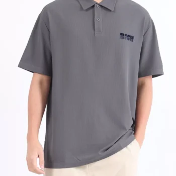 Men's Plus Size Button Detail Short Sleeve Polo