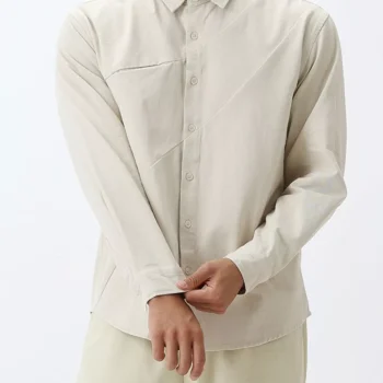 Men's Plus Size Button Up Long Sleeve Shirt