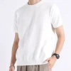 Men's Plus Size Casual Knitted Short Sleeve T-Shirt