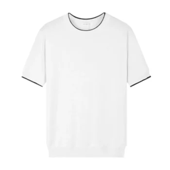 Men's Plus Size Contrast Trim Crew Neck T-Shirt
