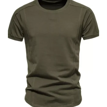Men's Plus Size Round Neck Tactical Style T-Shirt