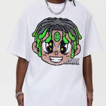 Men's Cartoon Graphic Oversized T-Shirt