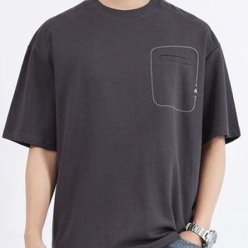 Men's Plus Size Round Neck Half Sleeve T-Shirt